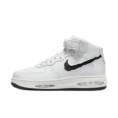 Nike Air Force 1 Mid Evo (FB1374 101, Summit White/Sail/Black), Summit White/Black/Sail, 45 EU