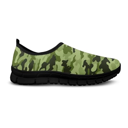 Camouflage Mens Casual Running Shoes Non-Slip Comfy Athletic Sneakers Breathable Leisure Walking Shoes Lightweight Gym Sneakers Size 5-144