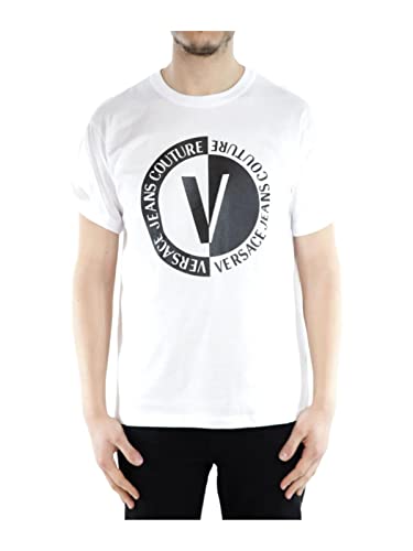 Versace T-Shirt Uomo Jeans Couture New V Emblem 74gahi07.003