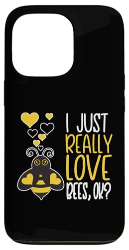 ���킢���I�̗��l I Just Really Love Bees OK �X�}�z�P�[�X iPhone 13 Pro �p