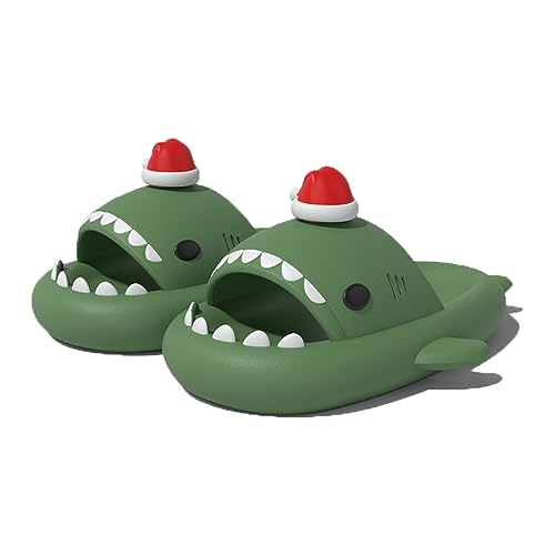 Zureto Halloween Christmas Shark Slides Slippers, New 2023 Unisex Cloudy Shark Sandals