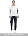 TBMPOY Men's Tracksuits Sweatsuits for Men Set Track Suits 2 Piece Casual Athletic Jogging Warm Up Full Zip Sweat Suits White/Dark Blue XL