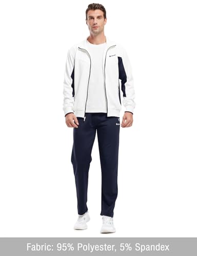TBMPOY Men's Tracksuits Sweatsuits for Men Sweat Track Suits 2 Piece Casual Athletic Jogging Warm Up Full Zip Sets3