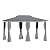 Outsunny 10' x 13' Patio Gazebo, Outdoor Gazebo Canopy Shelter with Curtains, Vented Roof, Steel Frame for Garden, Lawn, Backyard and Deck, Sage Gray