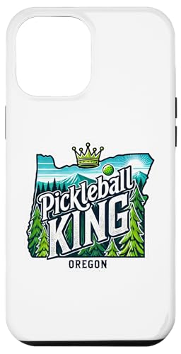 Carcasa para iPhone 13 Pro Max Oregon Pickleball King Beaver State Court Champion Design
