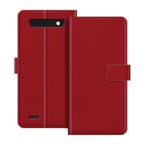 [ESACMOT] ���U�[�E�H���b�g�P�[�X Cubot King Kong Mini �Ƃ̌݊������� �J�[�h�z���_�[���X�^���h�t���蒠�^�P�[�X�A�}�O�l�b�g���J�A�ϏՌ��t�H���I�A�J���t���ȃf�U�C�� (��)