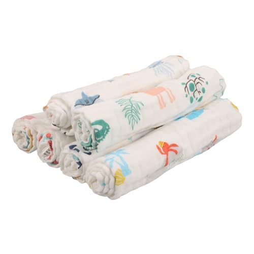 Lot de lingettes absorbantes et burp cloths bébé en coton doux
