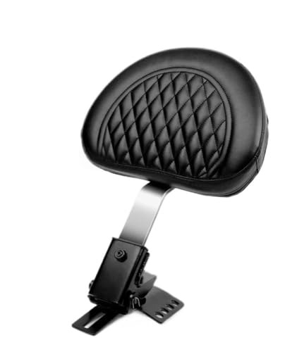 Dossier arrière noir avec porte-bagages moto pour Touring et Road King 1997-2025