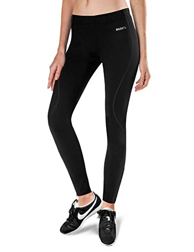 BALEAF Women's Thermal Fleece Running Cycling Tights Athletic Compression Pants for Winter XS Black