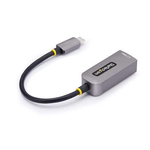 Image of StarTech 2.5GbE USB-C to Ethernet Adapter, NBASE-T NIC, Thunderbolt