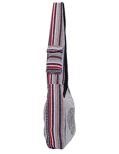 Image of THE COLLECTION ROYAL Graphic Crossbody Bag for Women, Boho Purse, Boho Bag, Hippie Bag, Hippie Purse, Cloth Purse for Women