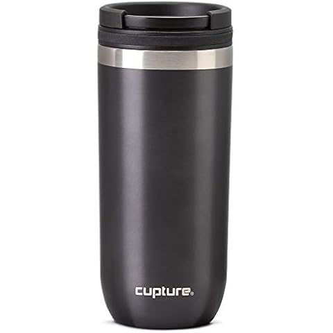 Cupture TWIST-TOP Vacuum-Insulated Stainless Steel Travel Mug, 16 oz, Gunmetal Gray Cover