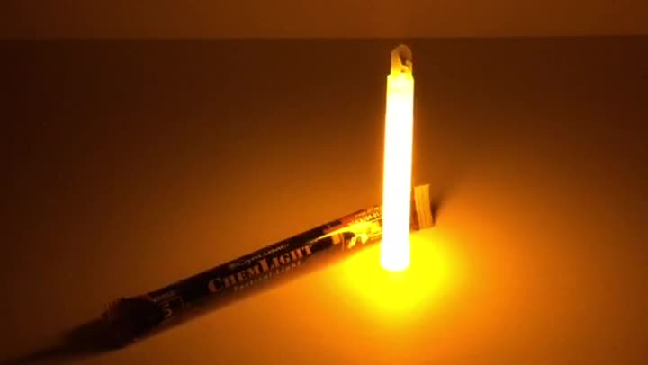 Lot De 10 Bâtons Lumineux Cyalume Chemlight Orange - 12 Heures - Exp 07/2027