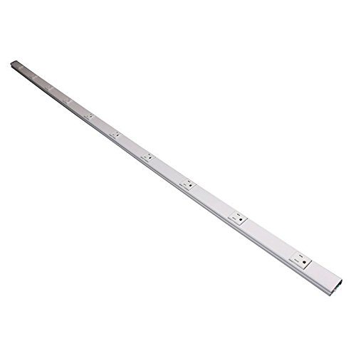 Wiremold WH20GB606TR 15 Amp 11 Outlet 2-Piece Single-Channel Tamper-Resistant 2000 Series Multi-Outlet System White Plugmold