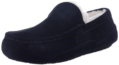 UGG Men's Ascot Slipper, Black, 14