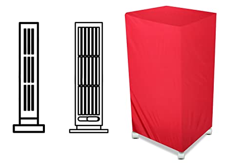 Image of The Furnishing Tree Air Cooler Cover Compatible for Kenstar Personal 35 LTR Tower Cooler, Ployester, Red