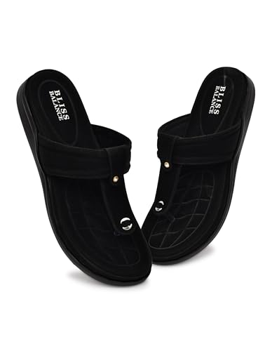 Image of Extra Soft Women's Comfortable Highcushioned Doctor Slippers|Flip-Flops Fashionable Casual & Stylish|Lightweight & Breathable Chappals|Outdoor Sandals Ladies&GirlsBB928