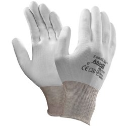 Ansell SensiLite Gants de travail Blanc Taille XXL 11, confort et protection lors de travaux légers.