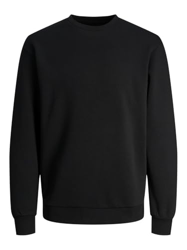 JACK & JONES Mens Jjebradley Crew Noos Sweater, Black, M UK