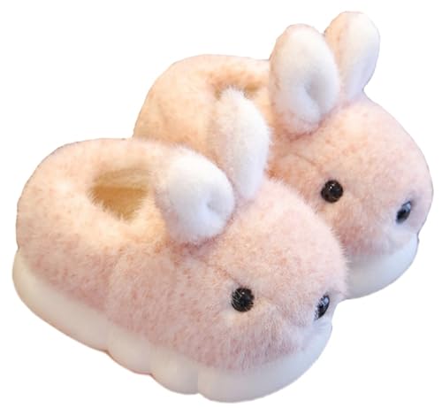 Image of Cute Women's Rabbit Slippers - Warm & Plush, Cartoon Design, Perfect for Winter & Indoor /Outdoor Use