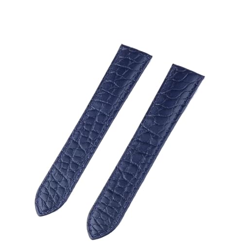 Bracelet montre crocodile bleu royal or 20mm pour votre Cartier