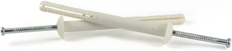 1/4" x 2" Hammer Drive Anchors/Mushroom Head/Nylon/Steel Zinc Nail / 100 Pc. Carton