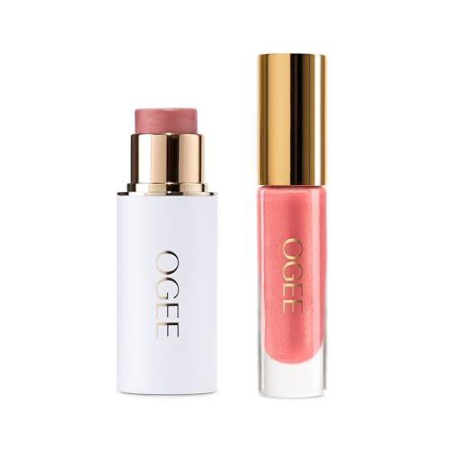 Ogee Dew-Kissed Morning - Carnelian Face Stick & Poppy Lip