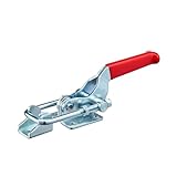 Hertel Pull-Action Latch Clamp, Horizontal, Steel, 6.969