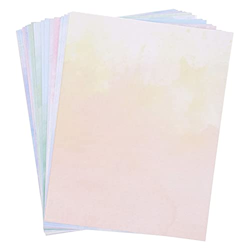 96 Sheets Watercolor Stationery Decorative Paper, Double-Sided, Printer Friendly For Letters, Invitations, Scrapbooking (12 Designs, 8.5 X 11 In) #TOP4