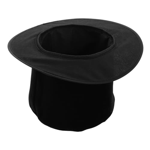 FOMIYES Comfortable Black Top Hat with Stylish Buckle Unisex Performance Stage Hat for Dress Up Jazz Musicians Formal Costume Accessories