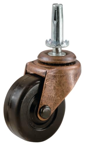 Shepherd Hardware 9347 1-5/8-Inch Medium Duty Stem Caster, 2-Pack