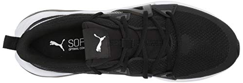 PUMA PUMA Men's Cell Fraction Running Shoe, Black White-Castlerock, 12