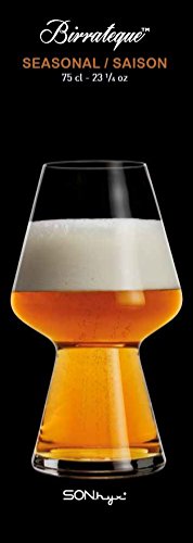 Luigi Bormioli Birrateque Craft Beer Glasses Seasonal (Set Of 2), 23.25 Oz, Clear #TOP2
