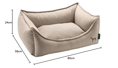 HUNTER Livingston Hundesofa, Hundebett, Strukturstoff, klassisch, M, beige