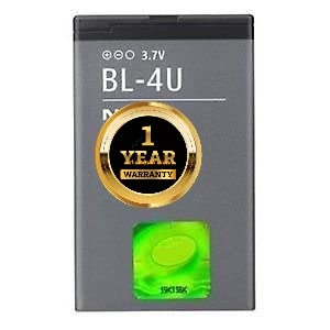 Image of Original BL-4U Batery Compatible with Nokia Asha 35 53 /53 Dual Sim, 5 /5 Dual 51 21 3 31 26 38 36 311 5 C5-3 525 C5-6 C5-5 88 66i Slide with Warranty