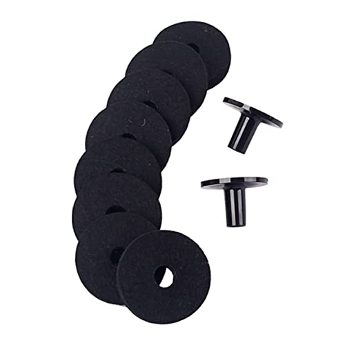 FAVOMOTO 8 Pcs 50mm Drum Practice Pad Strap Button Felt Washers 2 Pcs Cymbal Sleeve Base for Snare Drum Accessories