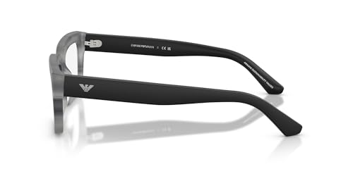 Image of Emporio Armani mens Ea3277u Universal Fit Rectangular Prescription Eyewear Frames