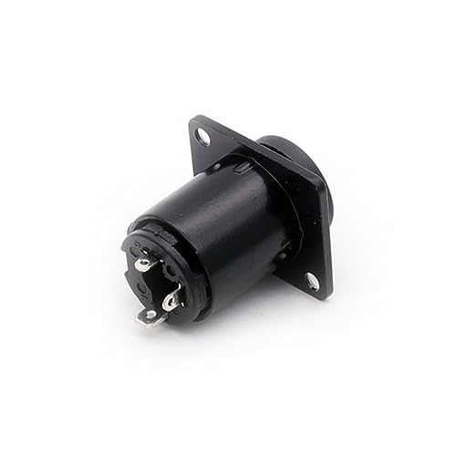 Conector hembra de 6,35mm TRS para eliminar ruidos en chasis de audio y cable de micrófono 6
