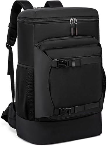 Asenlin Travel Backpack for Women Men,40L Extra Large Hiking Backpack 17 Inch Carry on Backpack Water Resistant for Casual Daypack Gym Backpack-Black