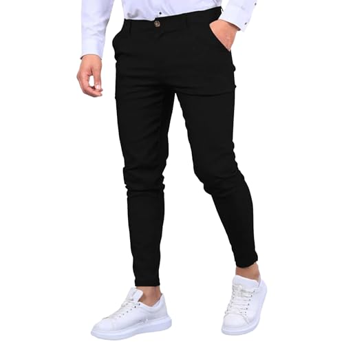 Golf Joggers Pants Men Skinny Slim Fit Stretch Cargo Tapered Pants Casual Outdoor Hiking Chinos Sweatpants for Men