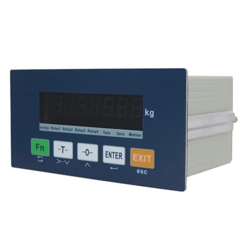 Weighing Transducer Indicator, LED Display RS485 for Scales Load Cells, 2/4 Relay Outputs Optional (Size : 4 Relay outputs)