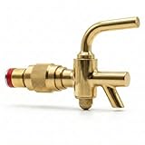 Messing Zapfgarnitur Automatikhahn für Pittermännchen Schankhahn Anschlaghahn Schlaghahn Zapfhahn