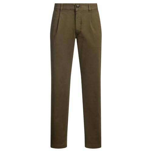 BOSS Chino-Pleated Trousers_Flat, Open Green368, 36W / 30L Hombres