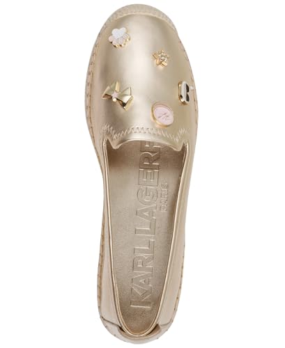 Image of Karl Lagerfeld Women's Michaela Slip on Espadrille Sandal with Pins