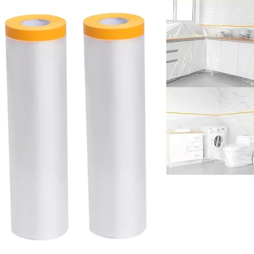 Amazon.co.jp: 塗装用マスキングテープ【2巻入り】幅180cm×長20m 養生