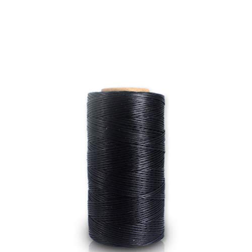 Healifty hilo para cuero encerado 3 piezas 0.8 mm hilo plano encerado para coser, bricolaje productos de cuero encuadernación miniatura 3