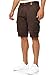 Produktbild Indicode Herren Monroe Cargo Cargo-Shorts inkl. Gürtel | Bermuda Männer Sommerhose aus Baumwolle Dk Brown, L
