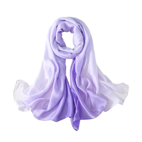 Image of MALINA Women's Polyester Silk Satin Stole Scarf - Soft Lightweight Fashion Wrap, Elegant Floral & Gradient Design, summer stole,Scarf For Women,Premium Stole,Large Size 180x90 cm'