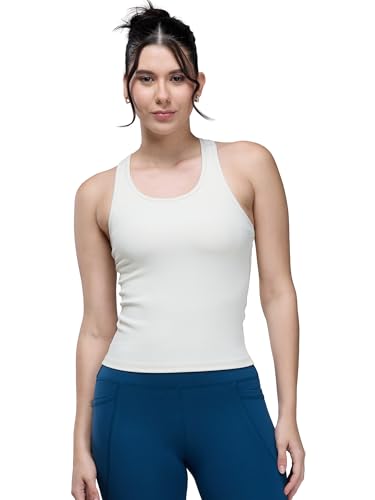 Image of CAVA Tank Us Later Women's Ribbed Tank Top | Sleeveless Activewear with Built-in Bra | Full Length, Stretchable, Moisture-Wicking