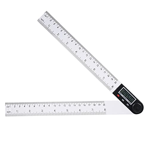 MQPALZKD 0-200mm Multifunctional Digital Lcd Display Angle Ruler 360° Electronic Goniometer Protractor Measuring Tool